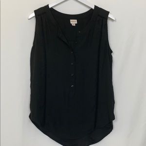 Merona black sleeveless top size S/P